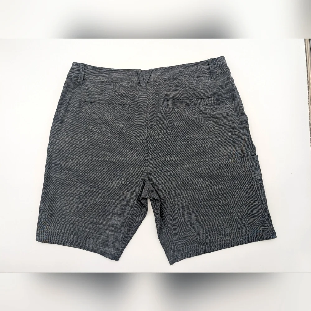 AFICO 365 Hybrid Chino Fishing Shorts Carcoal 9 Inch Inseam Men Size 36